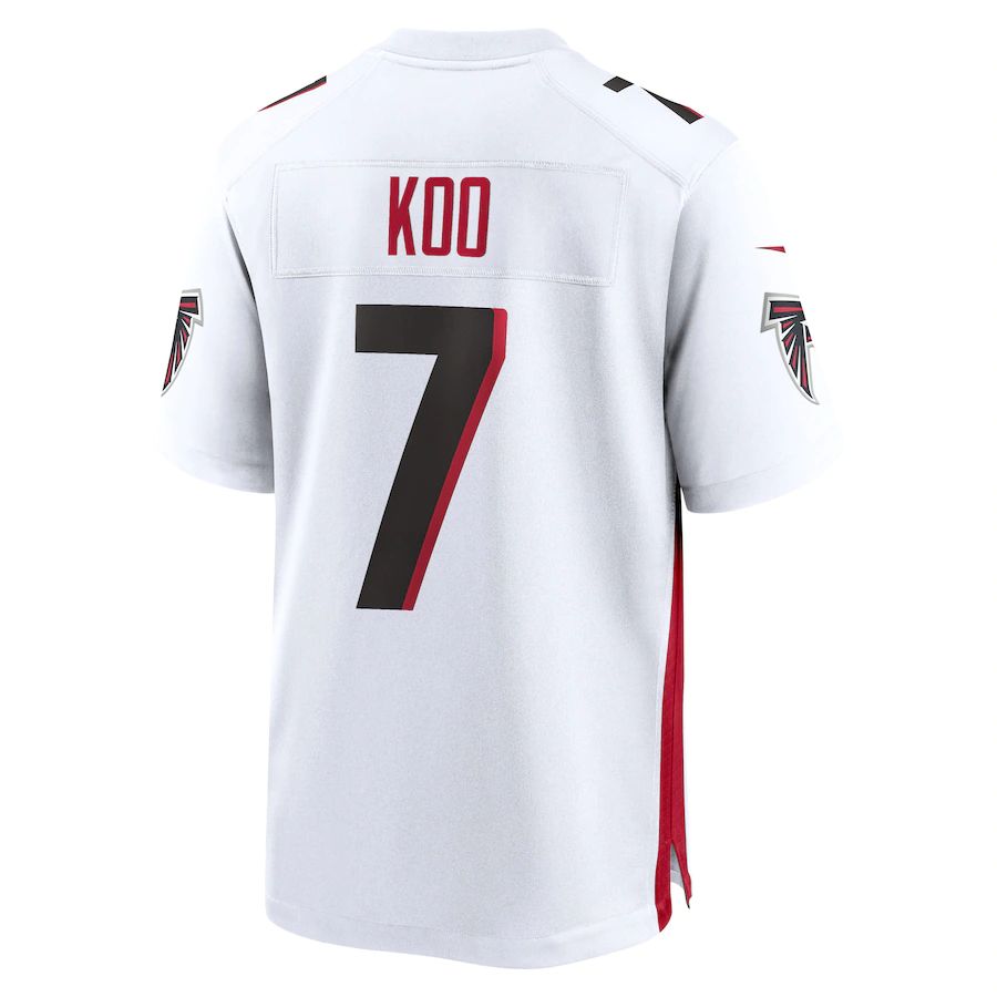 A.Falcons #7 Younghoe Koo White Game Player Jersey Stitched American Football Jerseys - Main View
