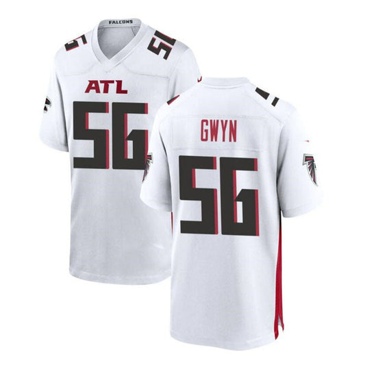 A.Falcons # 56 Jovaughn Gwyn Game Jersey - White Stitched American Football Jerseys - Main View