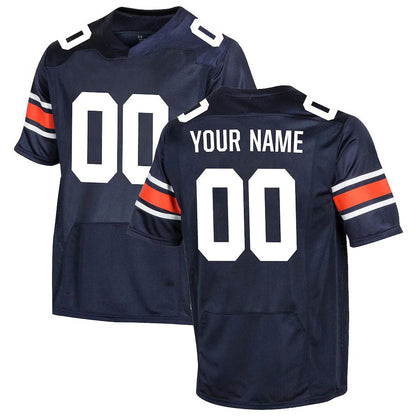 Custom A.Tigers Under Armour Replica Jersey Navy American Stitched College Jerseys - Main View