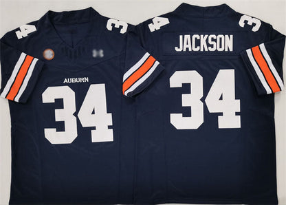 A.Tigers #34 Bo Jackson Navy 2024 F.U.S.E. Limited Stitched American College Jerseys - Main View