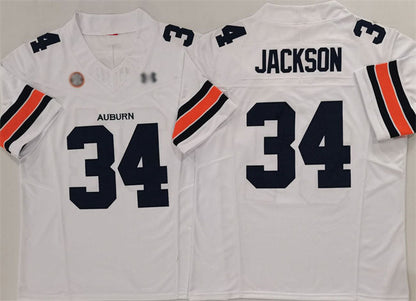 A.Tigers #34 Bo Jackson White 2024 F.U.S.E. Limited Stitched American College Jerseys - Main View