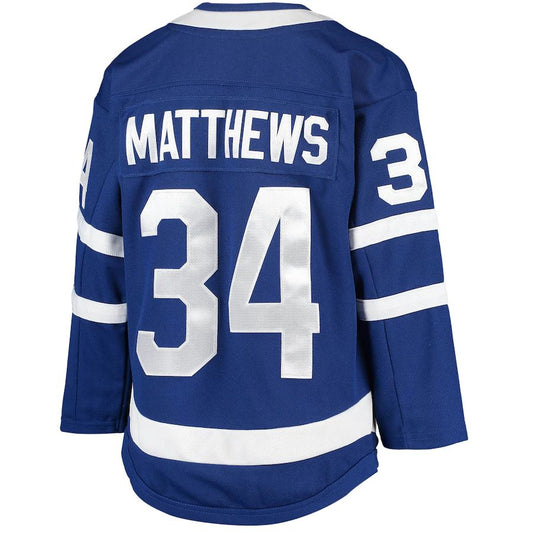 T.Maple Leafs #34 Auston Matthews Home Premier Player Jersey Blue Stitched American Hockey Jerseys - Main View