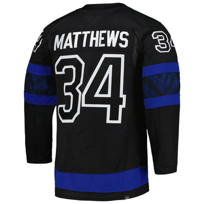 T.Maple Leafs #34 Auston Matthews Primegreen Authentic Pro Alternate Player Jersey Black Stitched American Hockey Jerseys - Main View