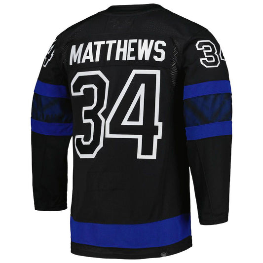 T.Maple Leafs #34 Auston Matthews Primegreen Authentic Pro Alternate Player Jersey Black Stitched American Hockey Jerseys - Main View