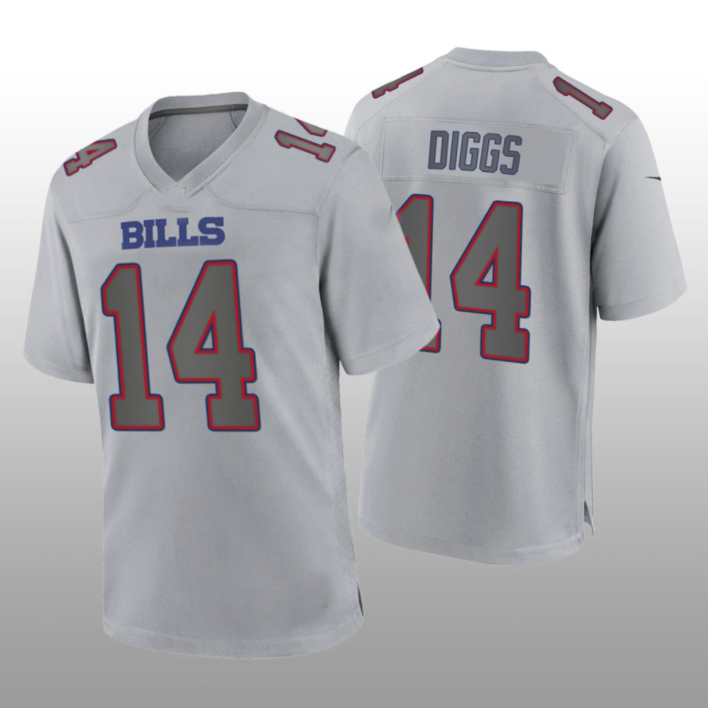 B.Bills #14 Stefon Diggs Gray Atmosphere Game Jersey Football Stitched American Jerseys - Main View