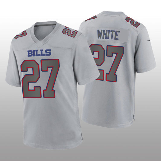 B.Bills #27 Tre'Davious White Gray Atmosphere Game Jersey Football Stitched American Jerseys - Main View