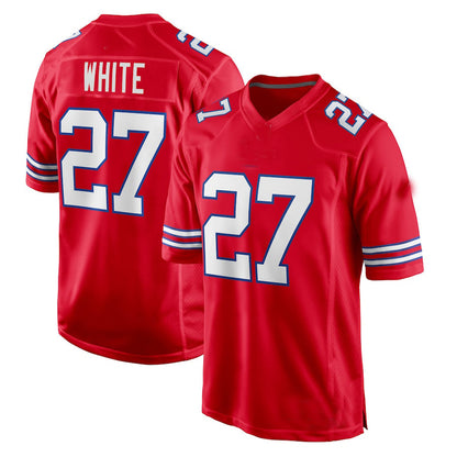 B.Bills #27 Tre'Davious White Red Game Player Jersey Football Stitched American Jerseys - Main View