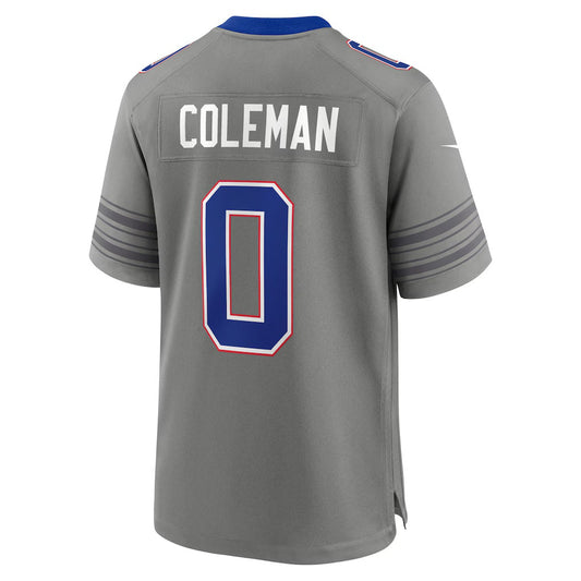 B.Bills #0 Keon Coleman Gray Nickel City Game Football Jersey - Main View