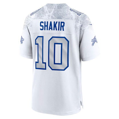 B.Bills #10 Khalil Shakir 2025 Rivalries Collection Game Jersey - White Football Stitched American Jerseys - Main View