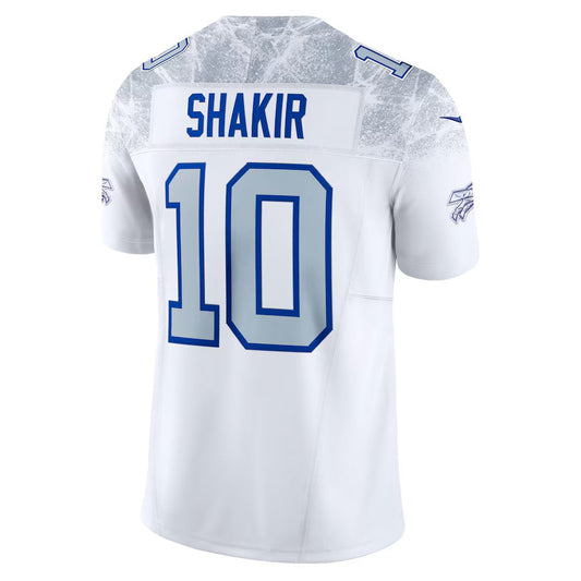 B.Bills #10 Khalil Shakir 2025 Rivalries Collection Limited Jersey - White Football Stitched American Jerseys - Main View