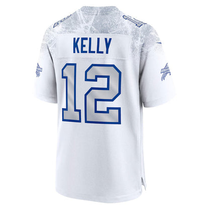 B.Bills #12 Jim Kelly 2025 Rivalries Collection Retired Player Game Jersey - White Football Stitched American Jerseys - Main View