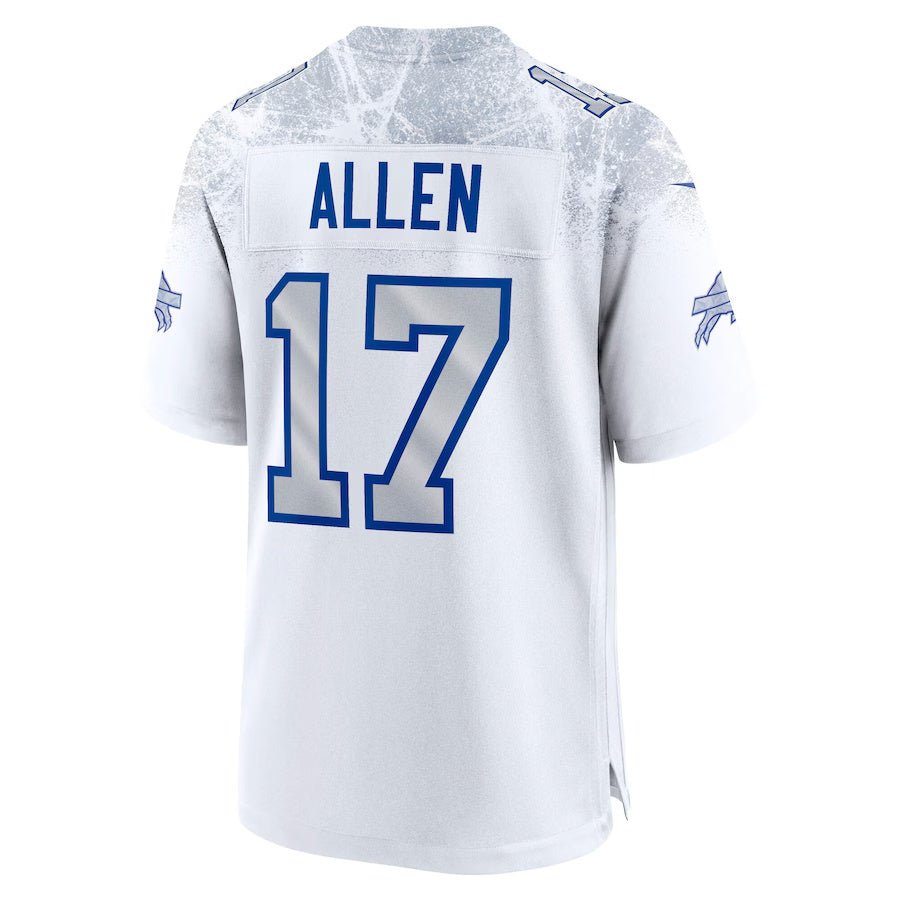 B.Bills #17 Josh Allen 2025 Rivalries Collection Game Jersey - White Football Stitched American Jerseys - Main View