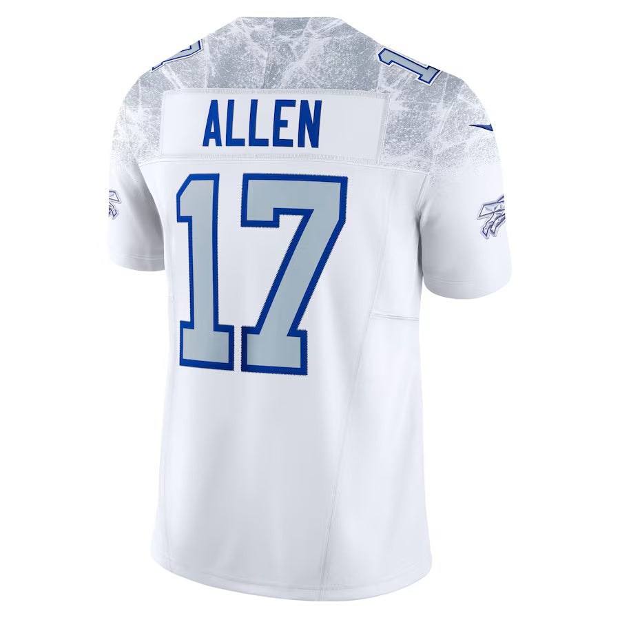 B.Bills #17 Josh Allen 2025 Rivalries Collection Limited Jersey - White Football Stitched American Jerseys - Main View