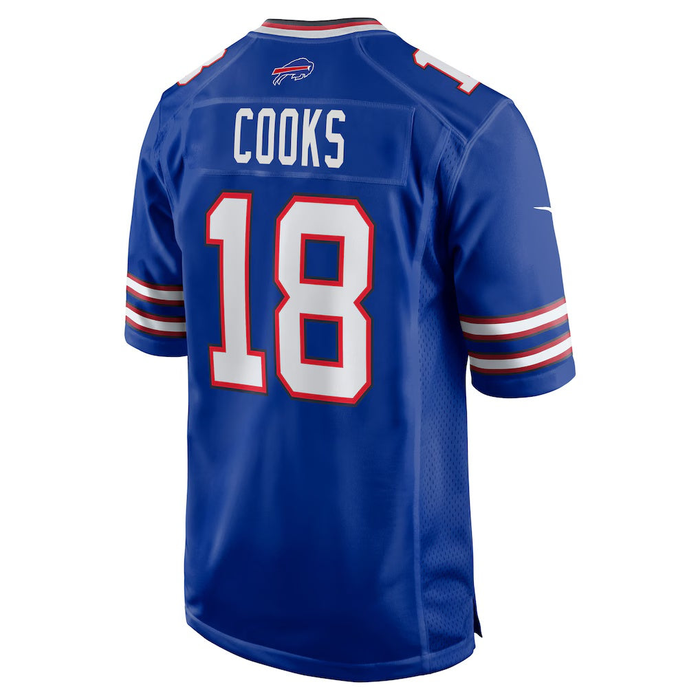 B.Bills #18 Brandin Cooks Royal Team Game Football Stitched American Jerseys - Main View