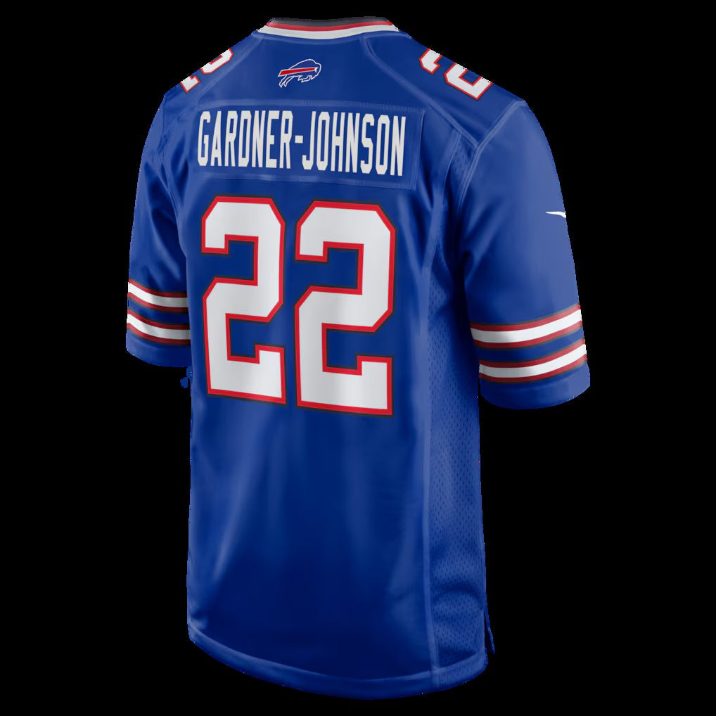 B.Bills #22 Chauncey Gardner-Johnson Royal Team Game Football Stitched American Jerseys - Main View