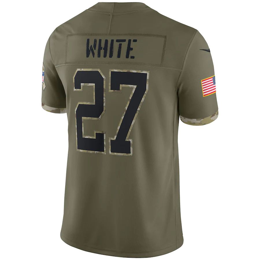 B.Bills #27 Tre'Davious White Olive 2022 Salute To Service Limited Jersey Football Stitched American Jerseys - Main View