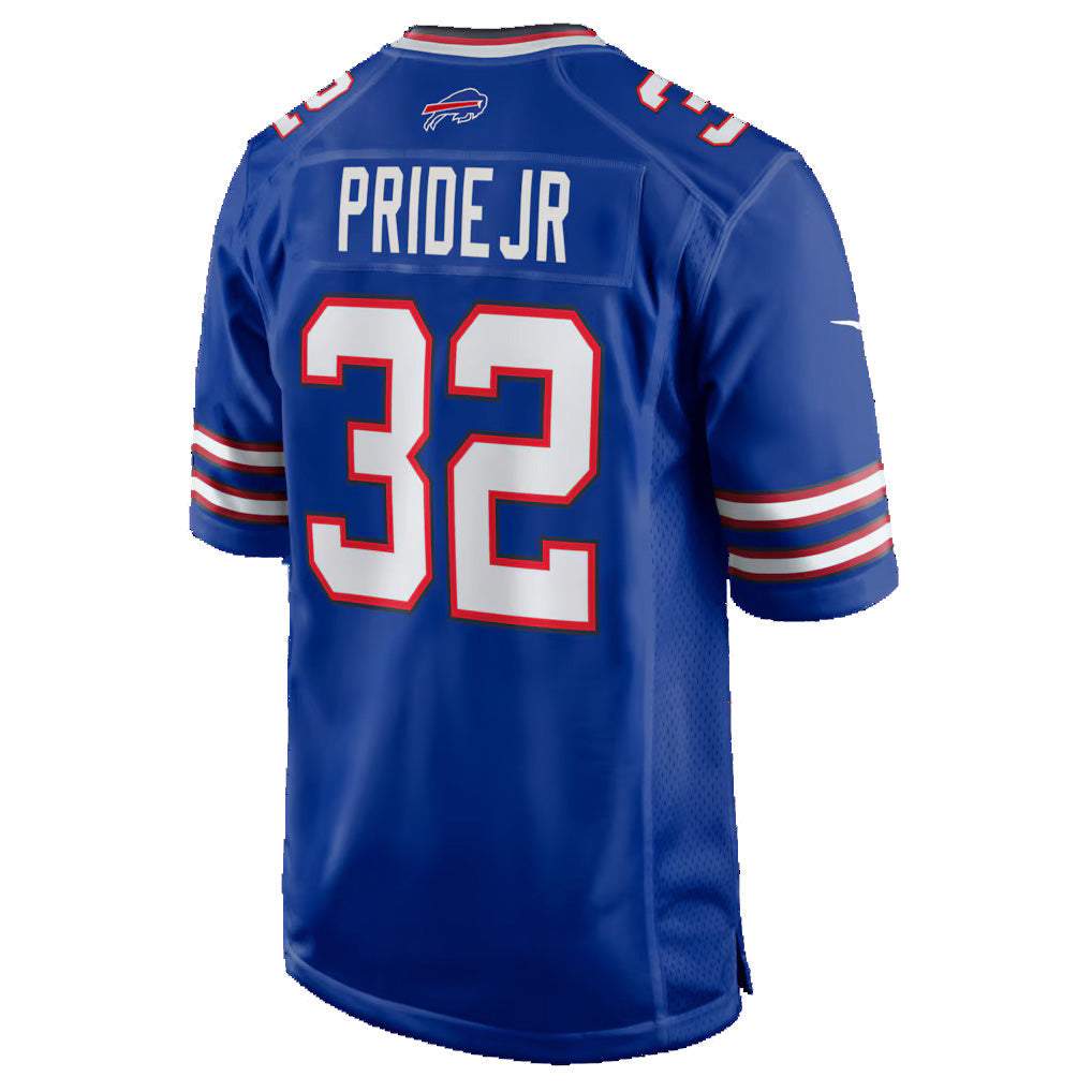 B.Bills #32 Toriano Pride Jr. Royal Team Game  Stitched Football American Jersey - Main View