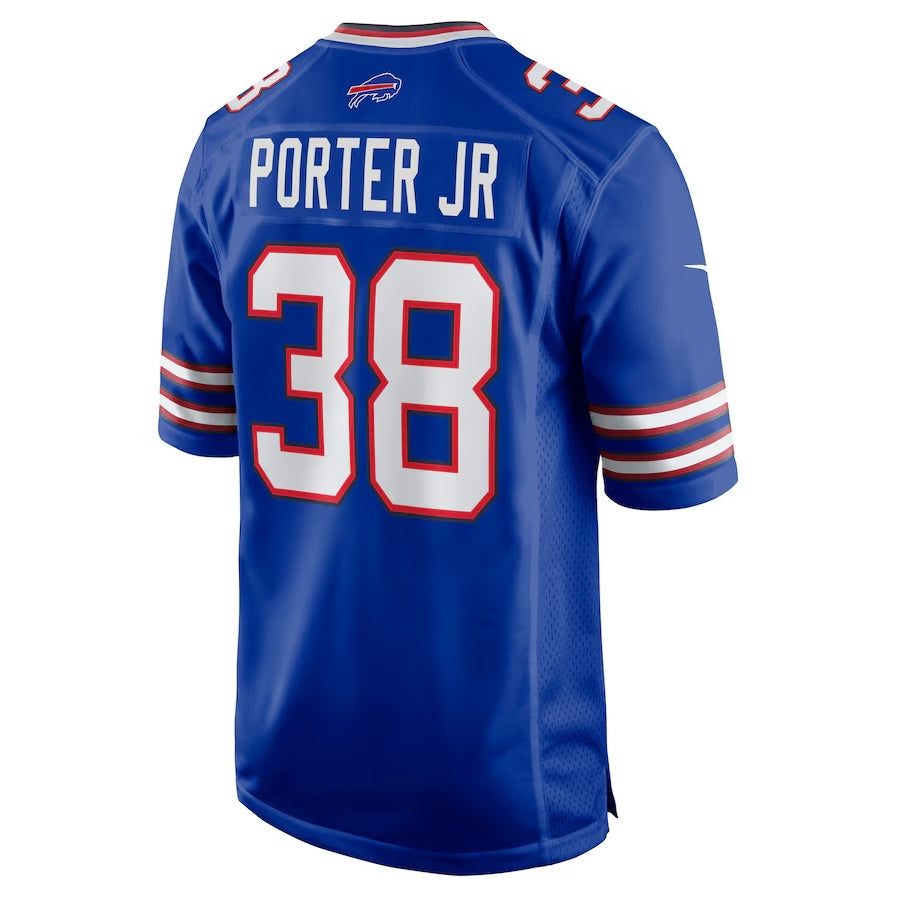 B.Bills #38 Daryl Porter Jr Royal Team Game American Football Jerseys - Main View