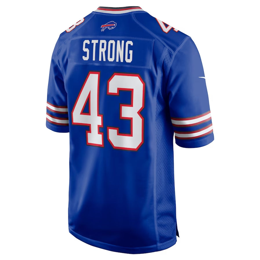 B.Bills #43 Dorian Strong Royal Team Game American Football Jerseys - Main View