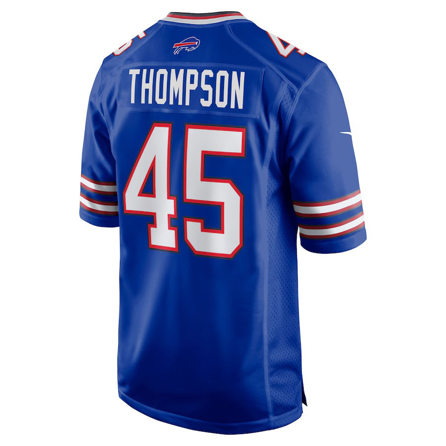 B.Bills #45 Shaq Thompson Royal Team Game American Football Jerseys - Main View