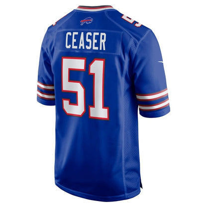 B.Bills #51 Nelson Ceaser Royal Team Game Football Stitched American Jerseys - Main View