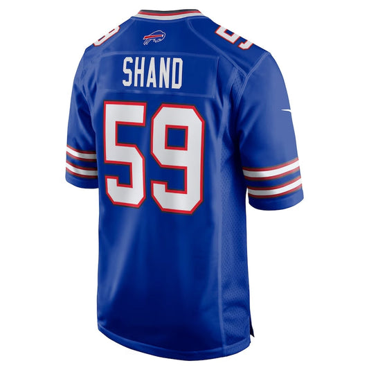 B.Bills #59 Paris Shand Royal Team Game American Football Jerseys - Main View