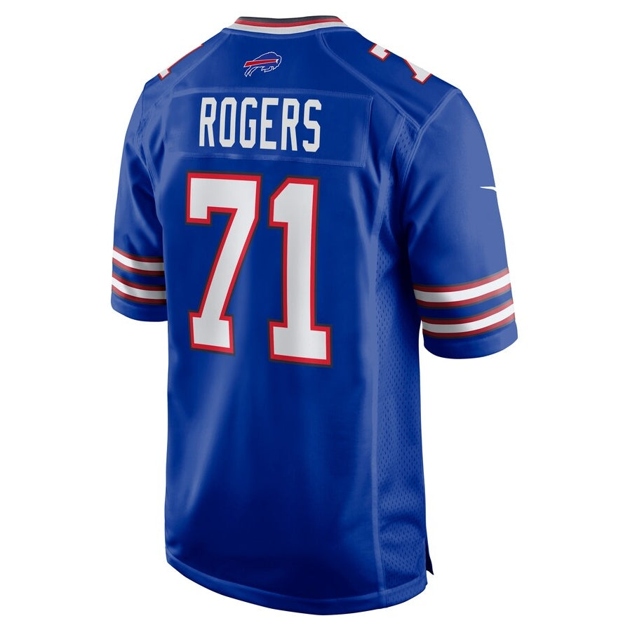B.Bills #71 Casey Rogers Royal Team Game  American Football Jerseys - Main View