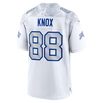 B.Bills #88 Dawson Knox 2025 Rivalries Collection Game Jersey - White Football Stitched American Jerseys - Main View