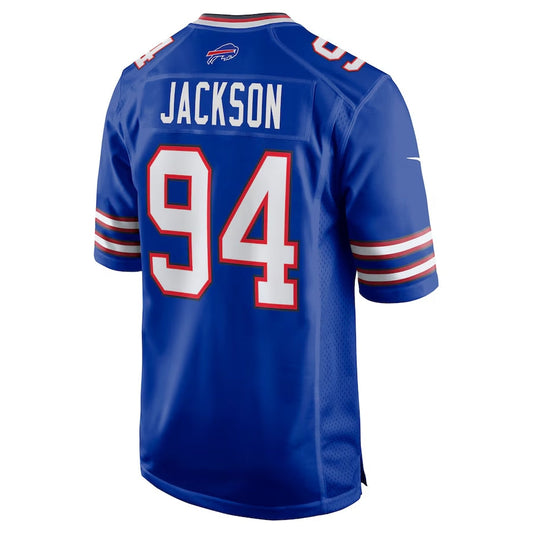 B.Bills #94 Landon Jackson Royal Team Game American Football Jerseys - Main View