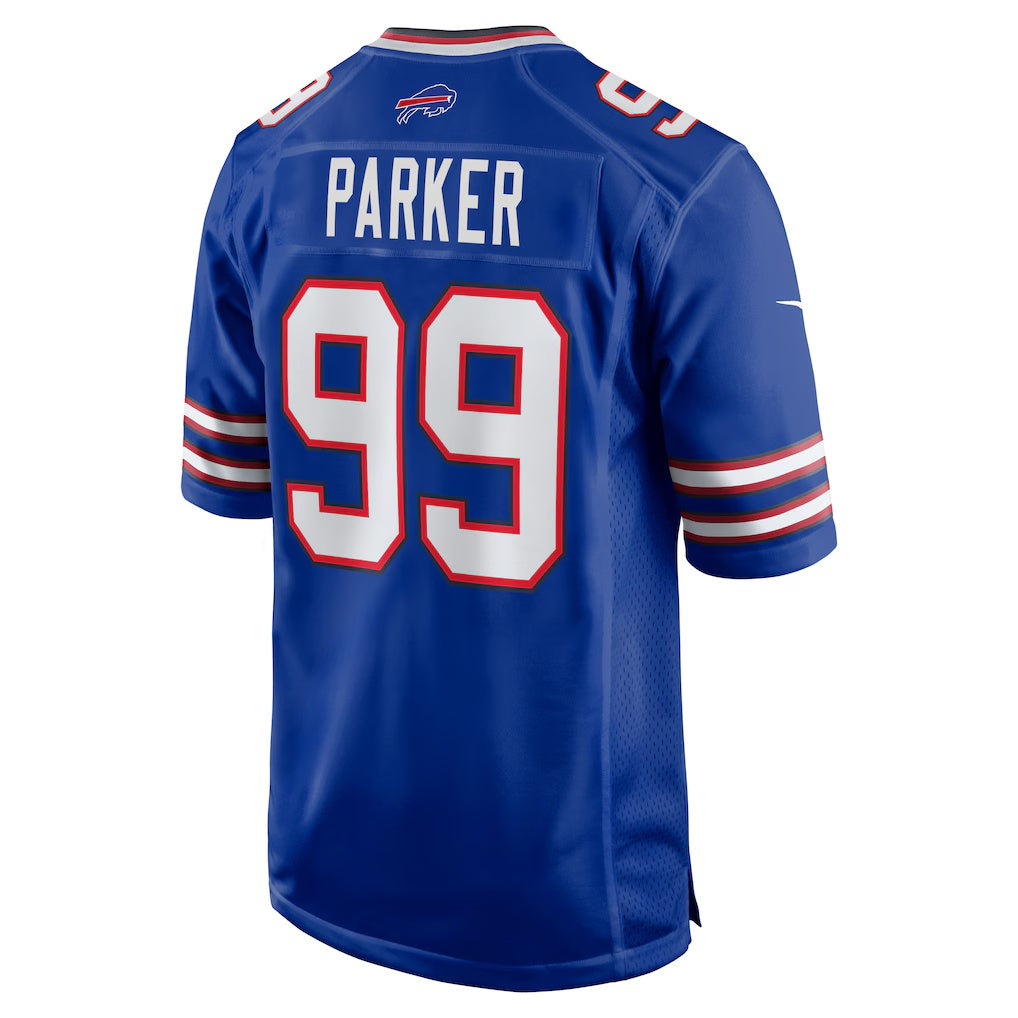 B.Bills #99 T.J. Parker Royal Game Stitched Football American Jersey - Main View