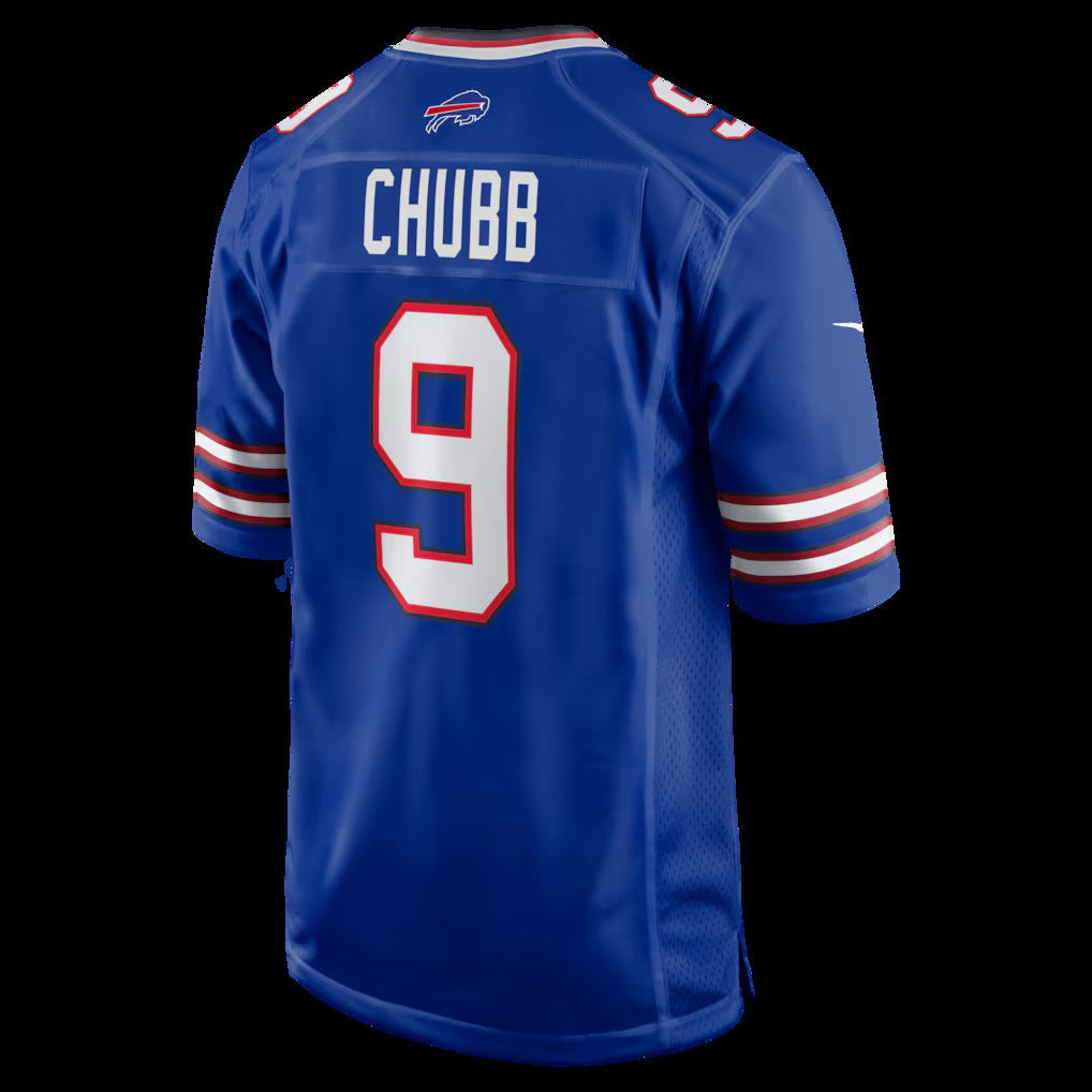 B.Bills #9 Bradley Chubb Royal Team Game Football Stitched American Jerseys - Main View