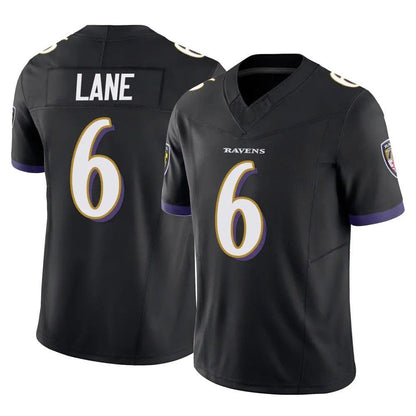 B.Ravens ＃6 Men's Ja'Kobi Lane Black Vapor F.U.S.E. Limited American Football Jerseys - Main View