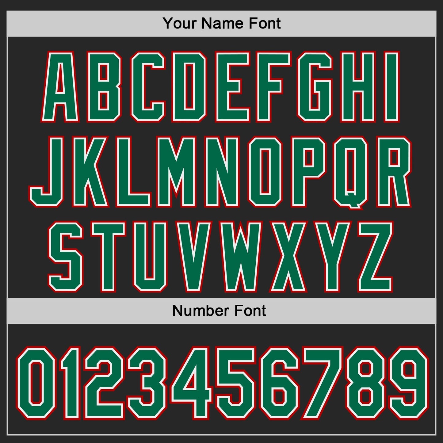 Custom Black Kelly Green White-Red Authentic Baseball Jersey view 5