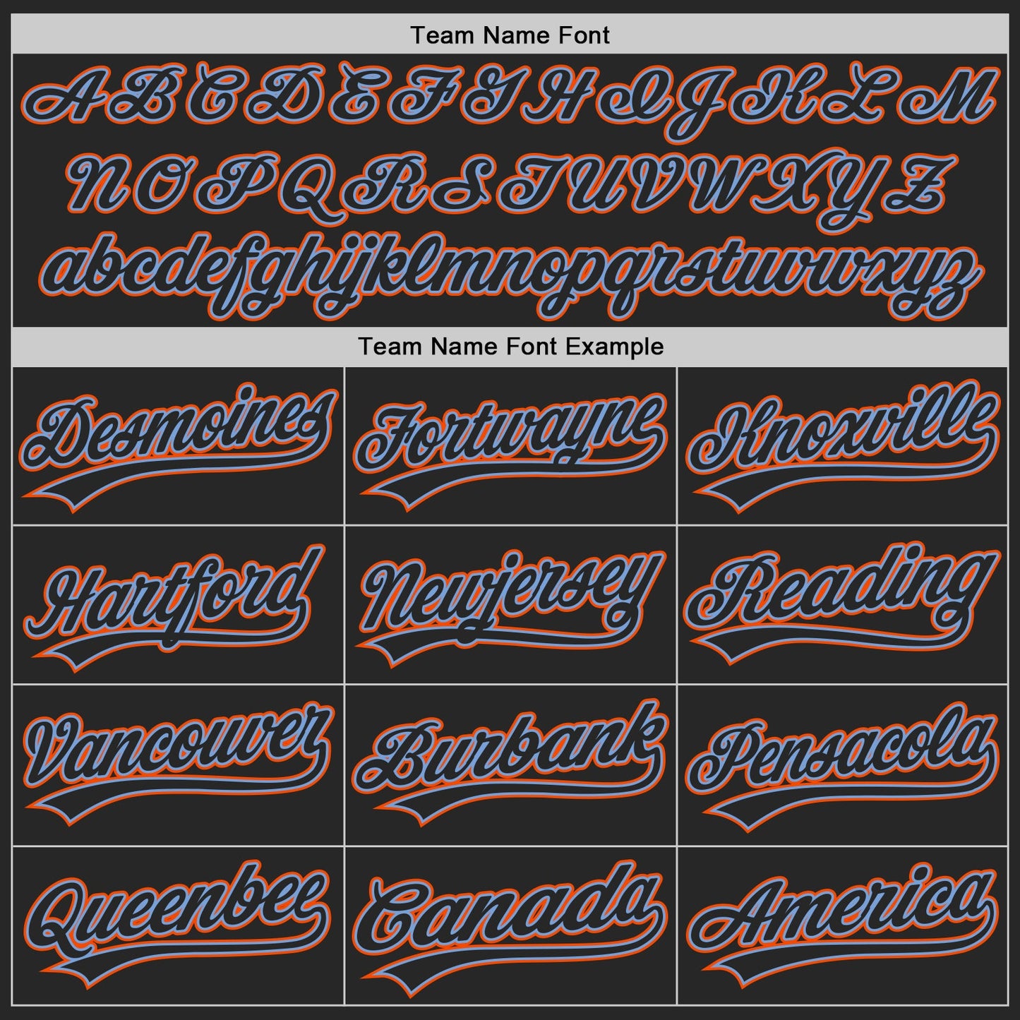 Custom Black Powder Blue-Orange Authentic Baseball Jersey view 4