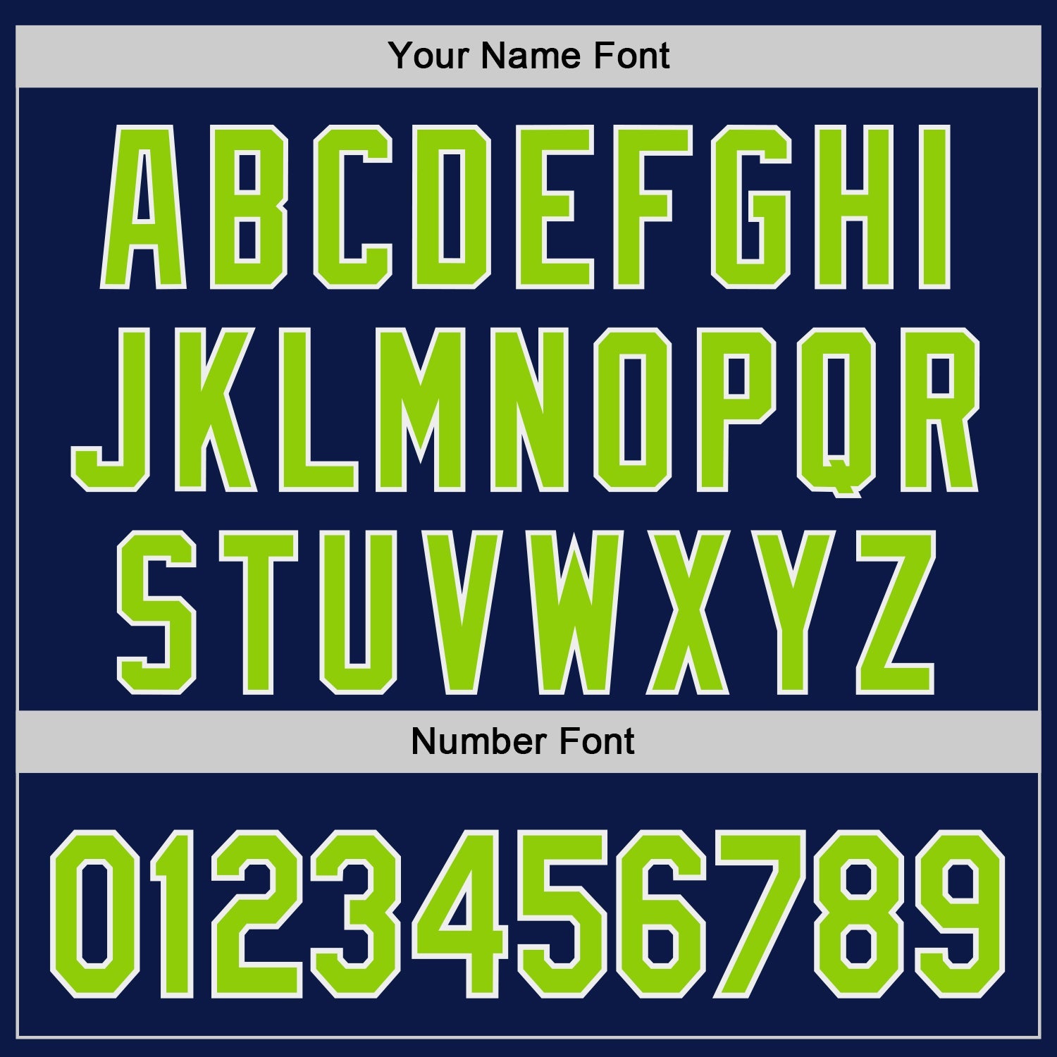 Custom Navy Neon Green-White Authentic Baseball Jersey view 5
