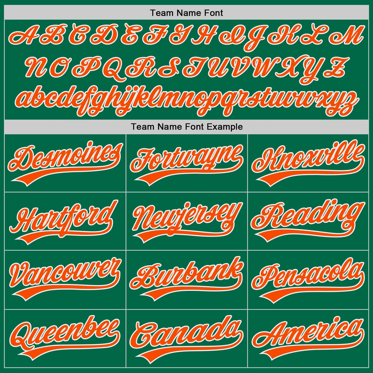 Custom Kelly Green Orange-White Authentic Baseball Jersey view 4