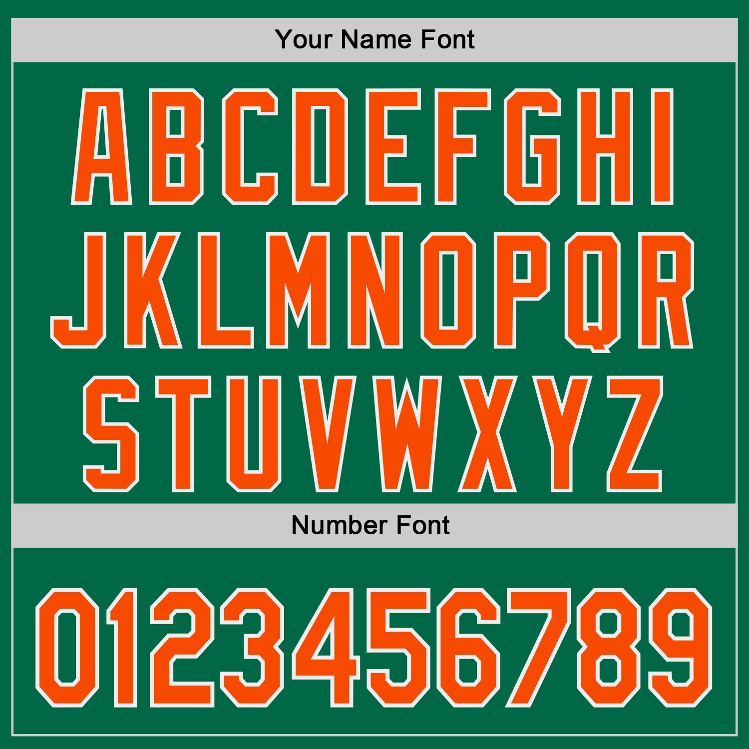 Custom Kelly Green Orange-White Authentic Baseball Jersey view 5