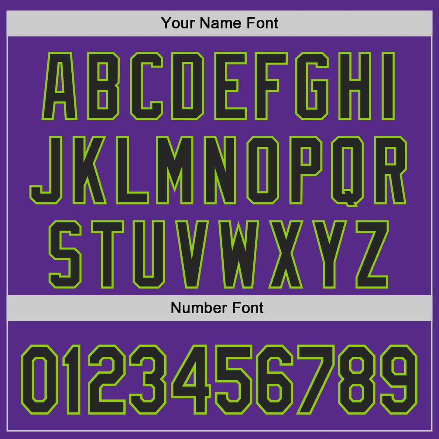 Custom Purple Black-Neon Green Authentic Baseball Jersey view 5