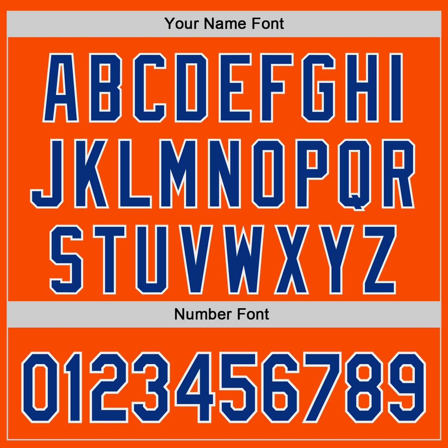 Custom Orange Royal-White Authentic Baseball Jersey view 5