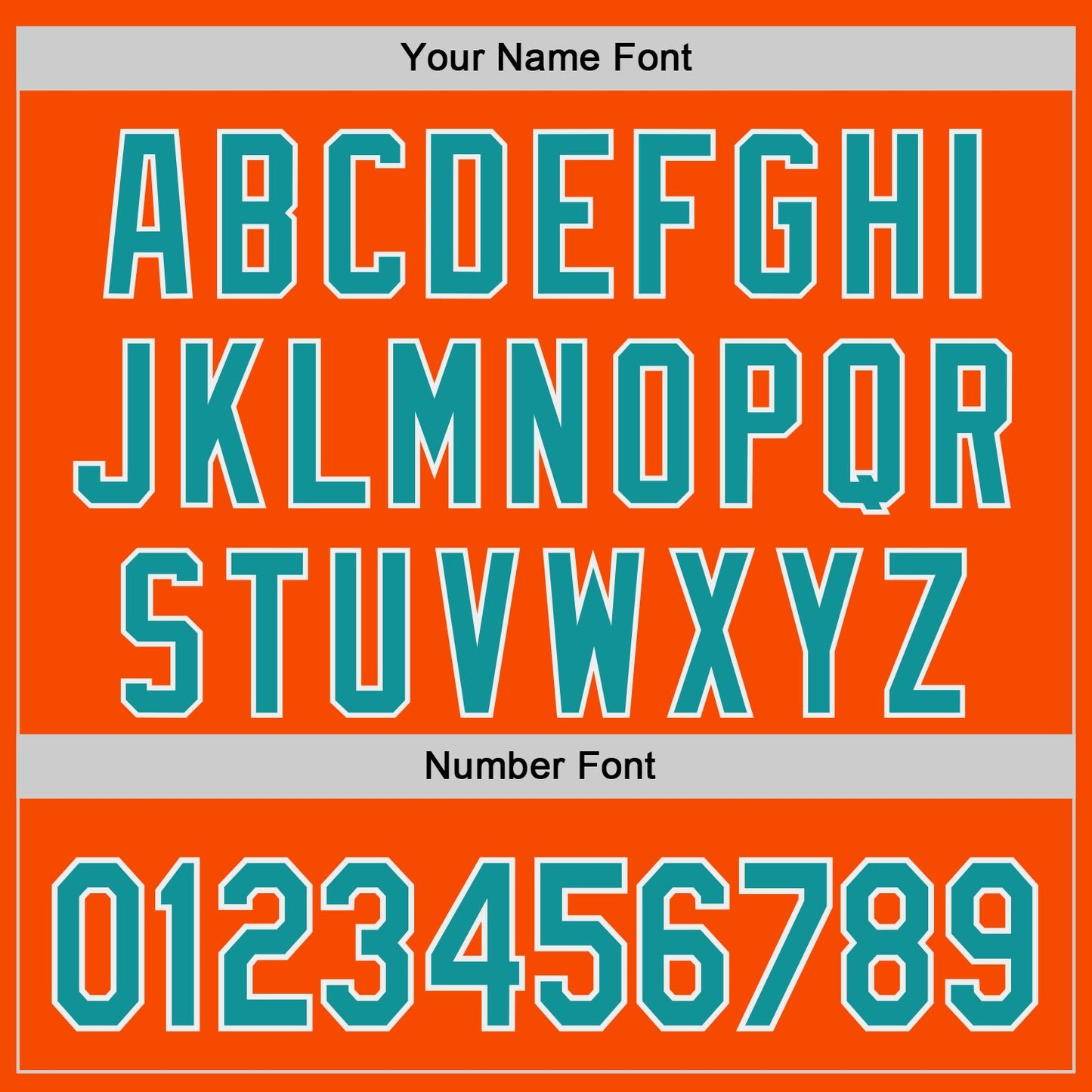 Custom Orange Teal-White Authentic Baseball Jersey view 5