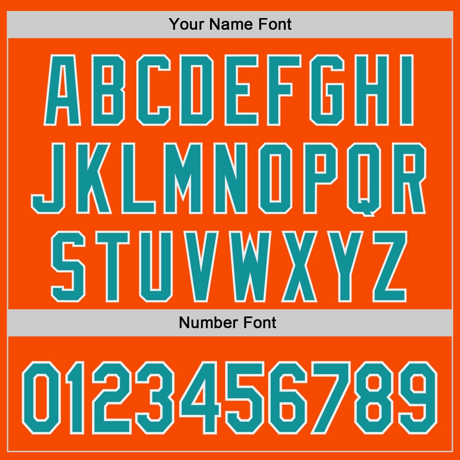 Custom Orange Teal-White Authentic Baseball Jersey view 5