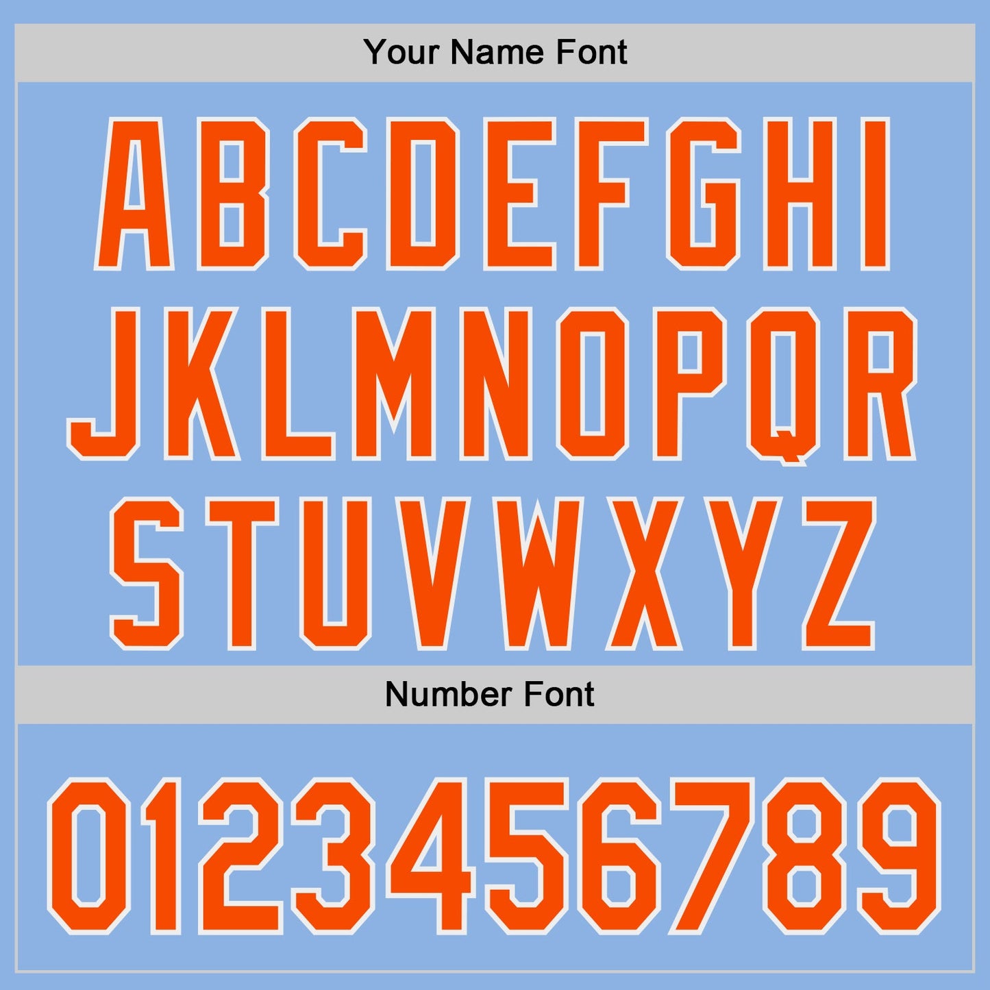 Custom Light Blue Orange-White Authentic Baseball Jersey view 5