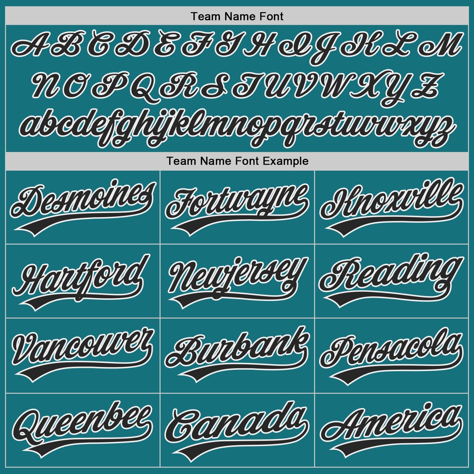 Custom Teal Black-White Authentic Baseball Jersey view 4