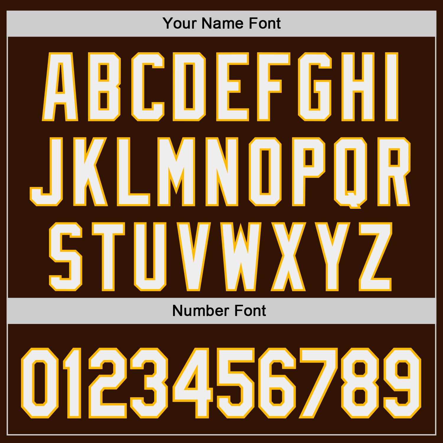 Custom Brown White-Gold Authentic Baseball Jersey view 5
