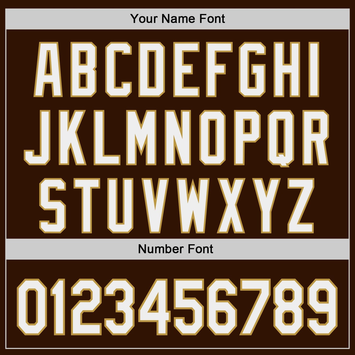 Custom Brown White-Old Gold Authentic Baseball Jersey view 5