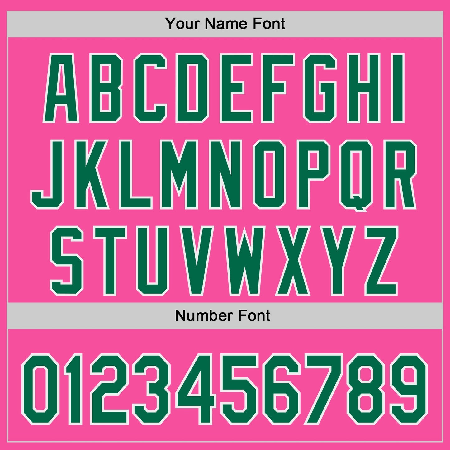 Custom Pink Kelly Green-White Authentic Baseball Jersey view 5