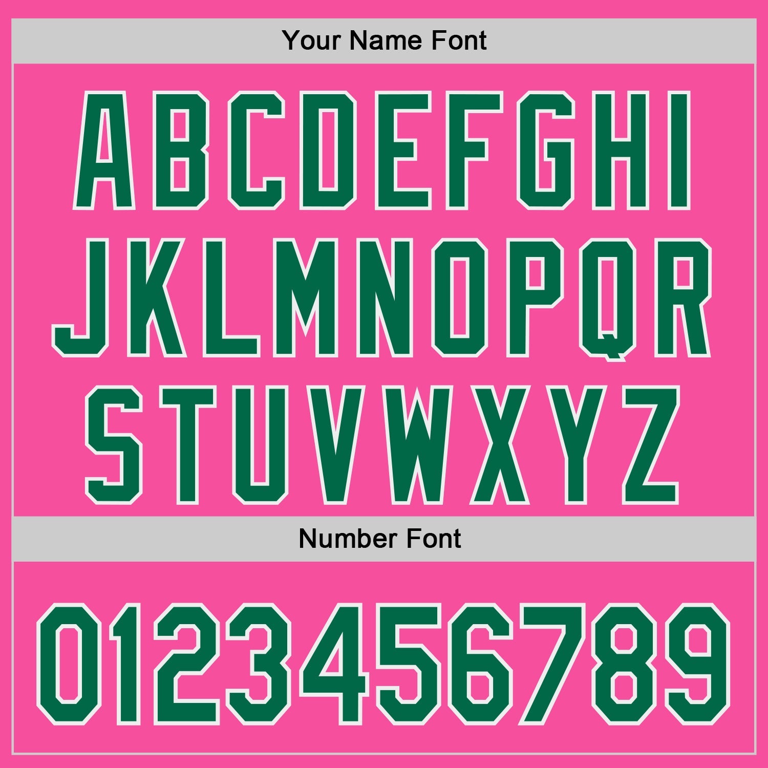 Custom Pink Kelly Green-White Authentic Baseball Jersey view 5