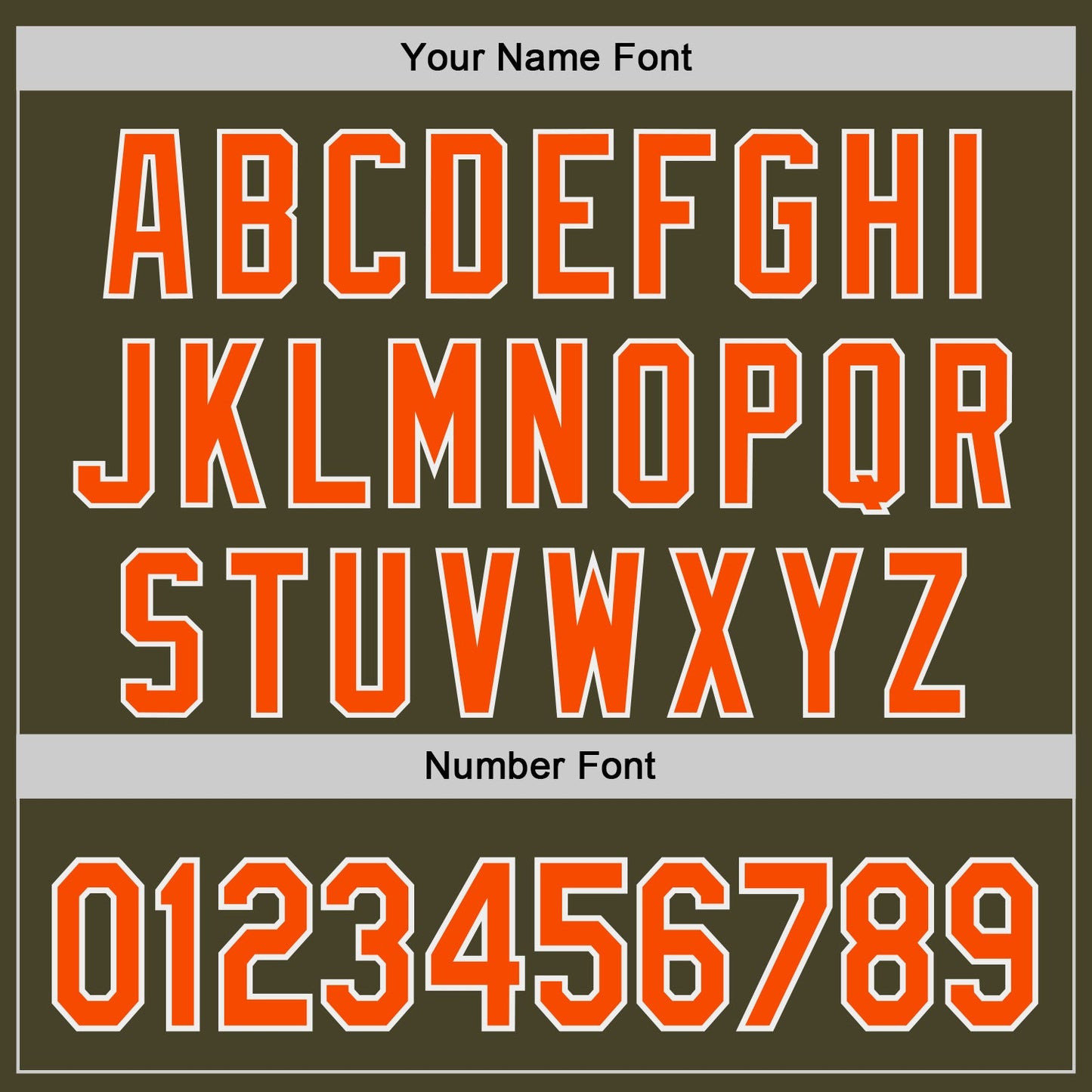 Custom Olive Orange-White Authentic Baseball Jersey view 5