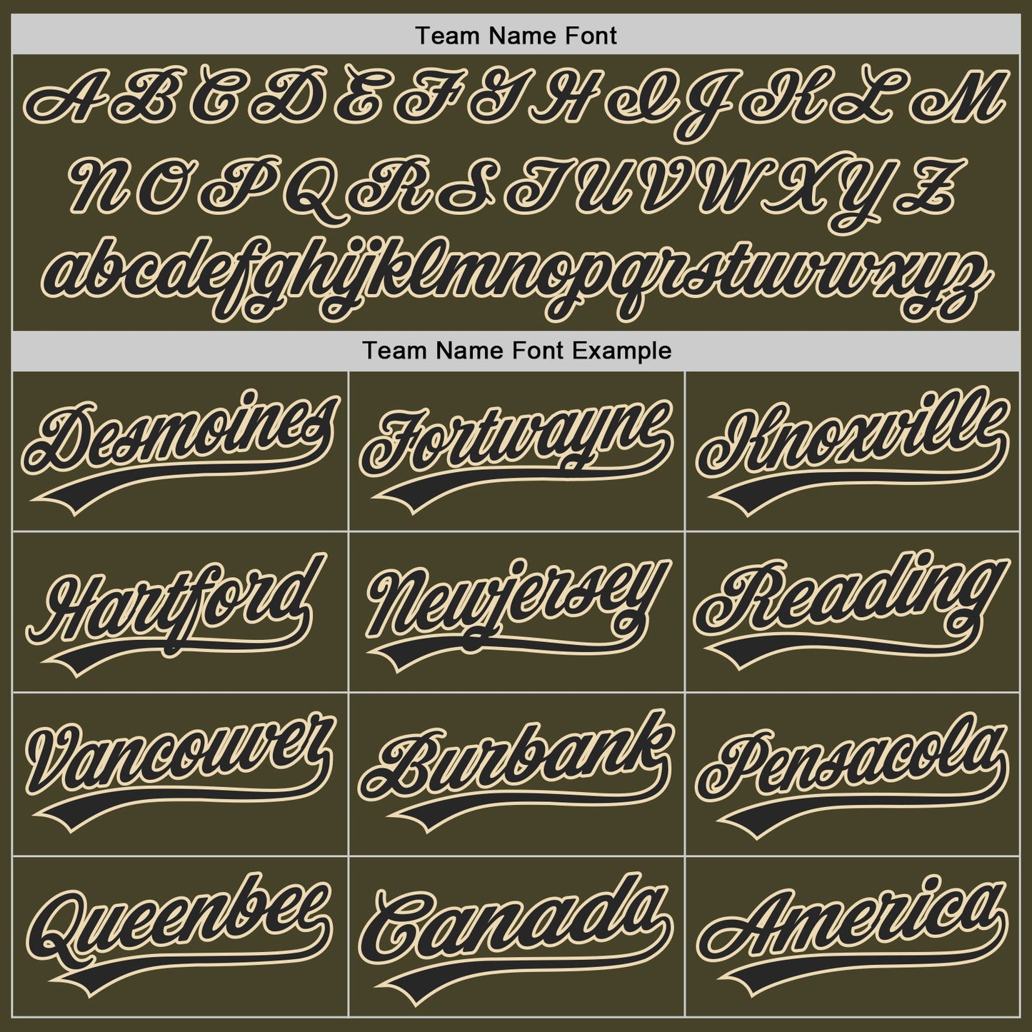 Custom Olive Black-Cream Authentic Baseball Jersey view 4