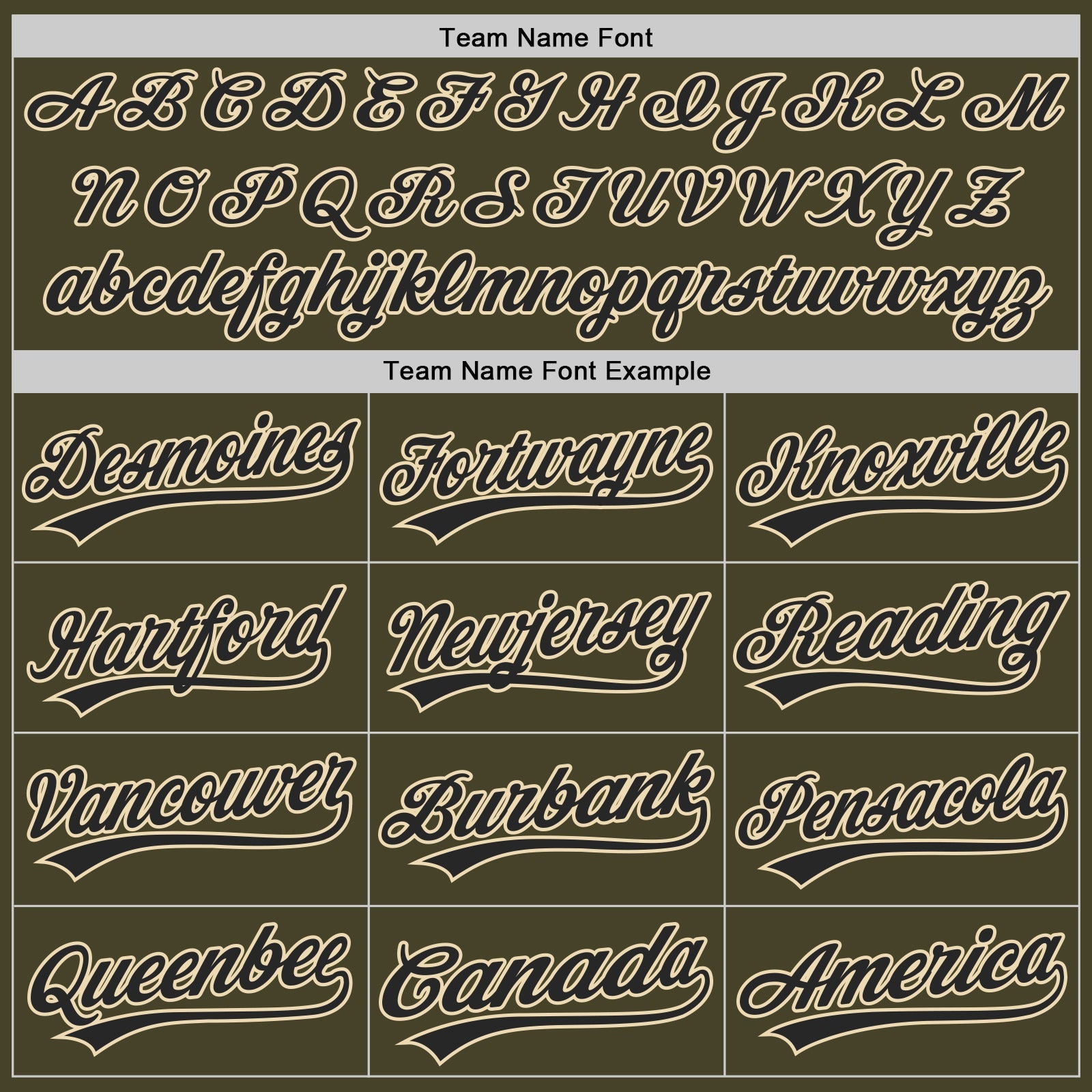 Custom Olive Black-Cream Authentic Baseball Jersey view 4